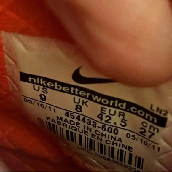 Nike Air Force 1 Hi HYP PRM Solar Red size 9 Men’s - Picture 7 of 7